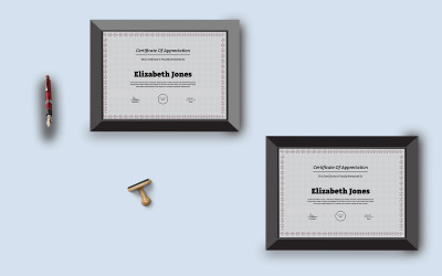 Modello di certificato strabiliante...