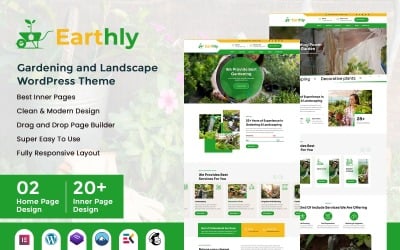 Téma WordPress Earthly - Zahradnictví a krajina