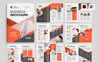 Business Brochure Template | Microsoft Word &amp;amp; Adobe Indesign