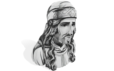 Büste der heiteren Robe 3D-Modell