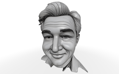 Classic Gentleman Bust Free 3D Model