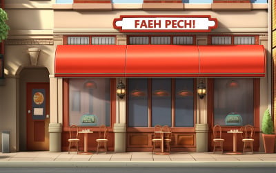Coffee store front logo mockup | store front logo mockup