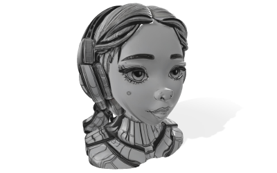 Cyber Groove Göğüs Ücretsiz 3D Model