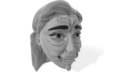 Doğanın İlham Perisi Maskesi Ücretsiz 3D Model