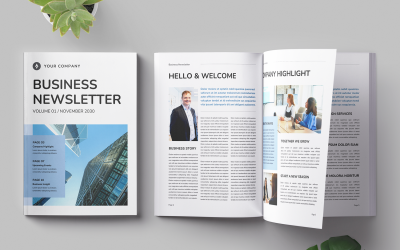 Indesign Business Newsletter Template