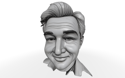 Klassieke Gentleman Buste Gratis 3D Model