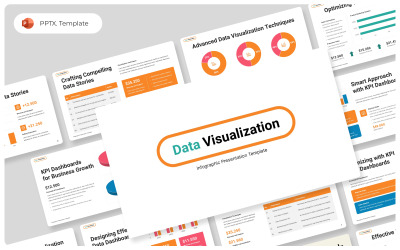 Modèle de présentation PowerPoint de visualisation de données
