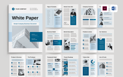 White Paper Template | Microsoft Word &amp;amp; Adobe Indesign