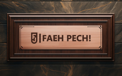 Gold board logo mockup | card mockup