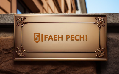 Gold Board Logo Mockup | Karten-Mockup