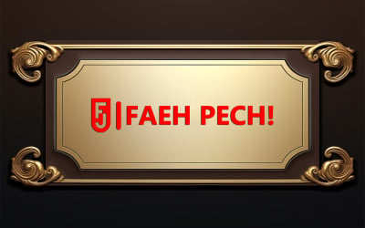 Gold card logo mockup | nameplate mockup