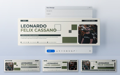 Modern Minimalist Email Header