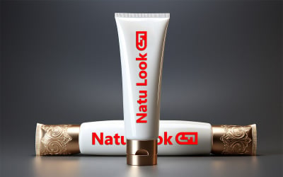 Tube logo mockup | hite tube mockup