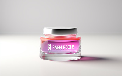 Jar mockup | cosmetic glass jar mockup