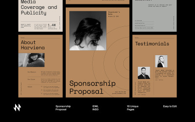 Modern Brown Sponsorship Proposal