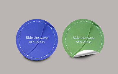 Sticker Mockup Template Design -Tm 37