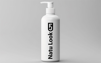 White bottle logo mock-up | bottle logo mockup