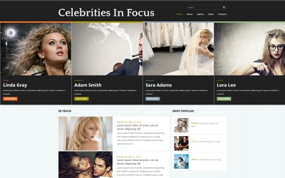 "Celebrity Gossip" thème Joomla adaptatif #51185
