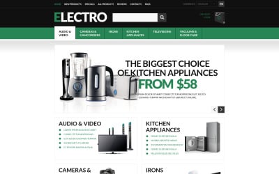 Инновационный шаблон ZenCart для домашней электроники