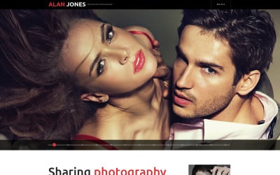 Plantilla de sitio web adaptable para portafolio de fotógrafos