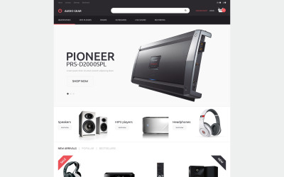 PrestaShop téma Audiogear Shop