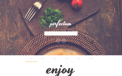 Responsieve websitesjabloon voor Europese restaurants