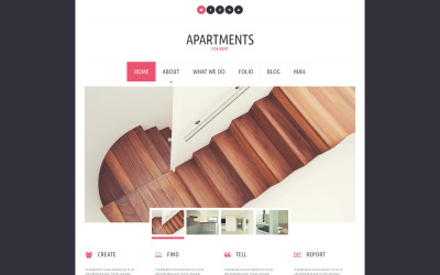 Responsywny motyw WordPress Apartments for Rent #51144