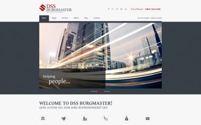 Samhälle &amp;amp; kultur Responsive Joomla-mall