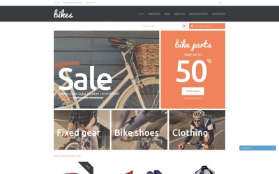 Shopping Bikes Zubehör Shopify Theme