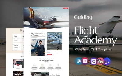 Guiding - Flugschule und private Fluggesellschaft WordPress Elementor Theme