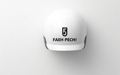 Helmet logo mockup | workers day design