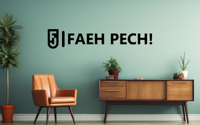 Modern room wall logo mockup | wall mockup |  livingroom wall mockup