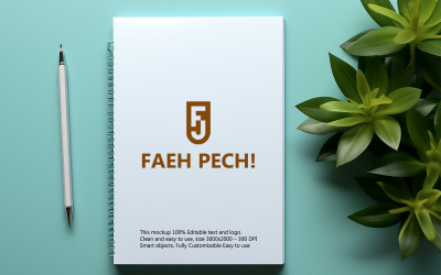 Notebook cover mockup design | Stationery Mockup | Notepad Mockup