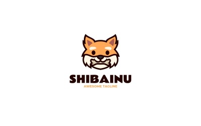 Proste logo maskotki Shibainu