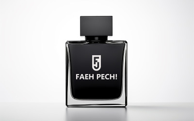 Zwarte glazen fles mockup | parfumfles mockup | parfum mockup | fles mockup