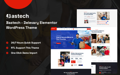 Bastech – Delivery Elementor WordPress téma