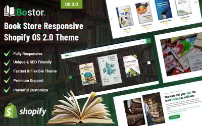 Bostor - Thème Shopify OS 2.0 réactif pour librairie