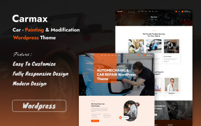 Carmax - Autófestés és -módosítás Wordpress téma