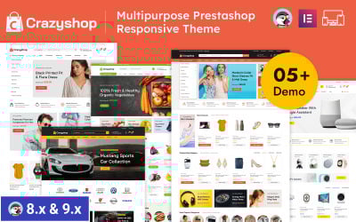 Crazyshop – 多用途 PrestaShop 响应式主题