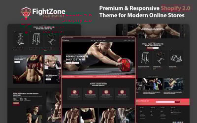 FightZone – Det ultimata Shopify-temat för gymutrustning och träningsutrustning