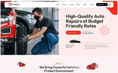 Motox– Car Repair &amp;amp; Auto Towing Mechanic WordPress Theme