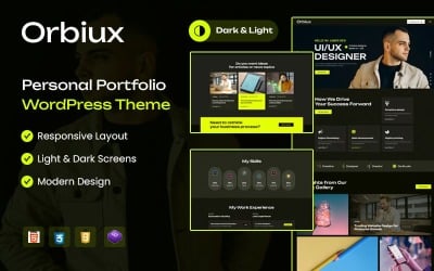 Orbiux – téma WordPress Personal Portfolio Elementor