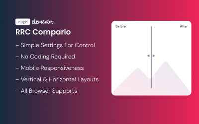RRC Compario para widget de comparação de imagens para Elementor