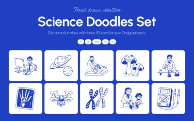Science Doodles Illustratieset