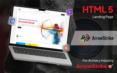ArrowStrike – Archery Club Bootstrap HTML5 céloldalsablon