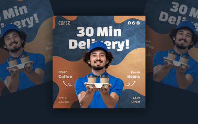 Food Delivery Social Media Template