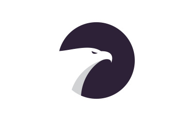 Illustrazione vettoriale del design dell&amp;#39;icona del logo dell&amp;#39;aquila V6