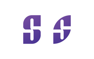 Modello vettoriale del logo della lettera S. Design creativo del logo iniziale della lettera S V4