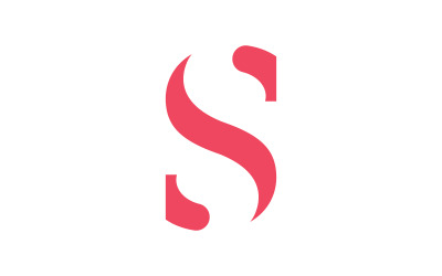 Modello vettoriale del logo della lettera S. Design creativo del logo iniziale della lettera S V7