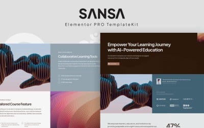 SANSA - A Modern AI Startup Or Agency Website